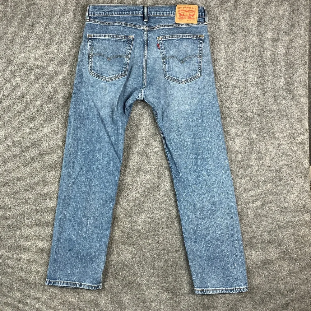 Levi's 505‎ Jeans Mens W36 L30 Straight Fit Light Wash Distressed Denim Pants